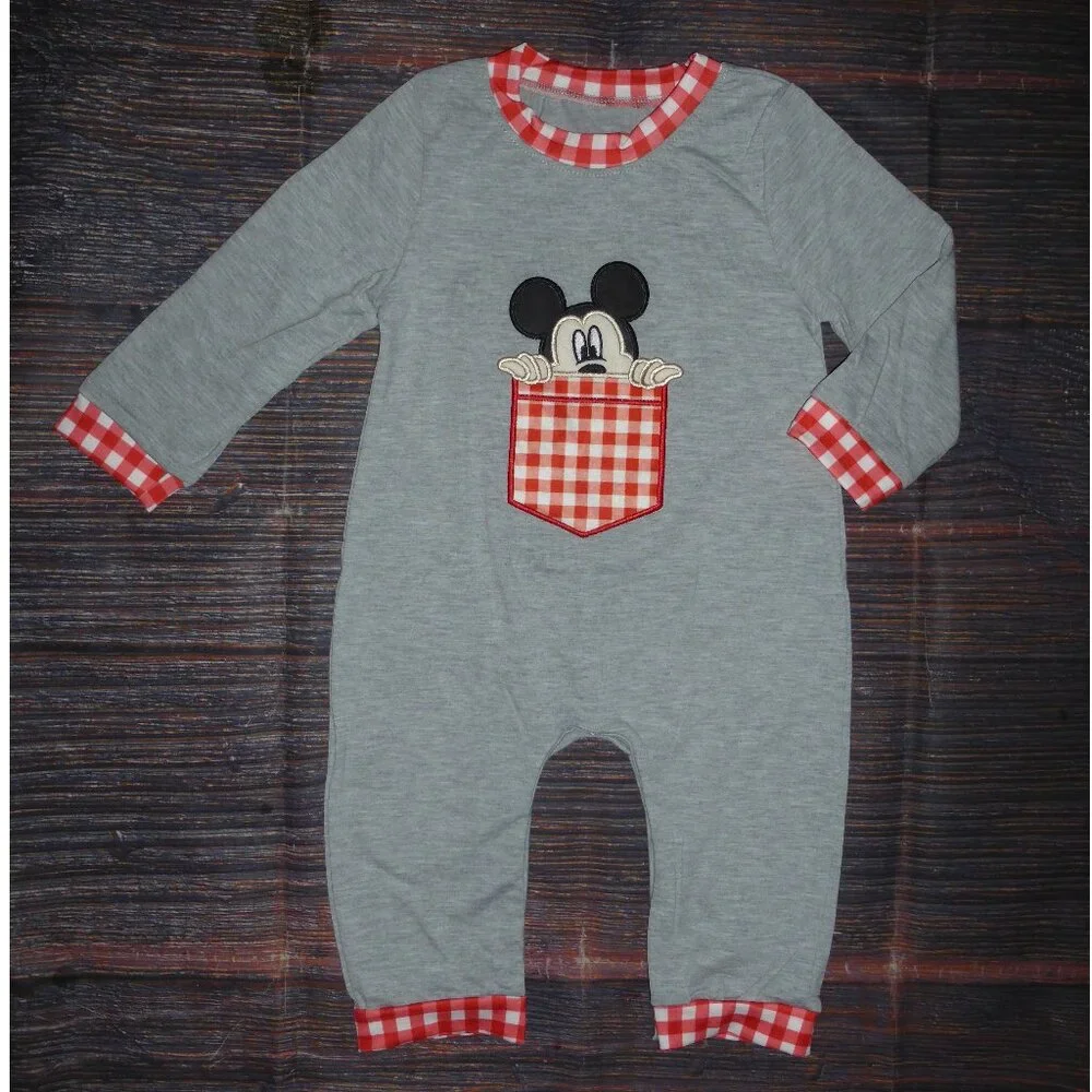 Mickey Mouse Baby Boys Boutique Romper Jumpsuit